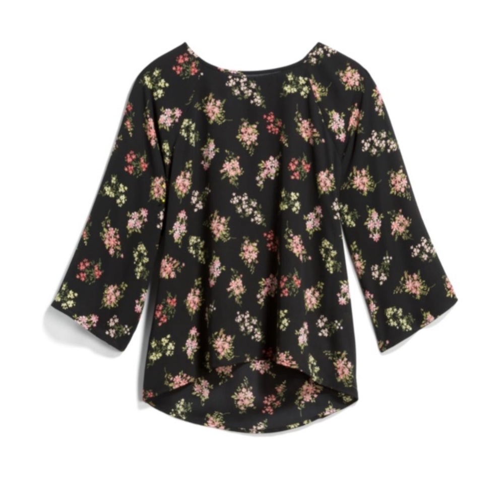 Papermoon Larie Crew Neck Blouse Size Large